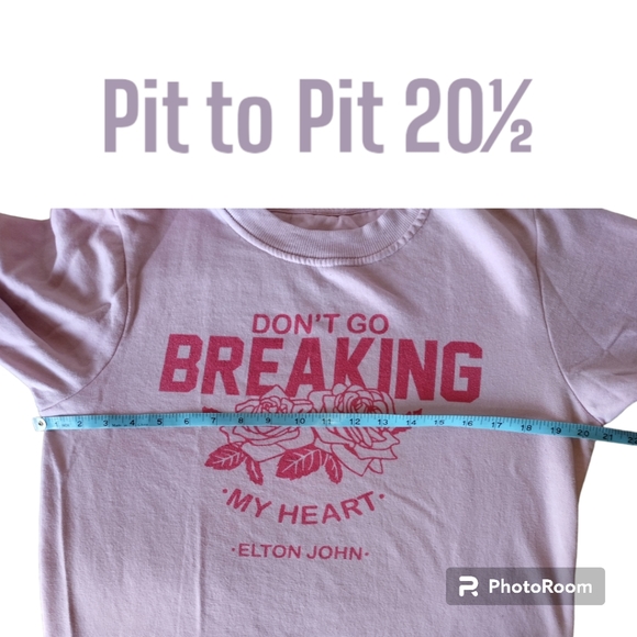 ELTON JOHN OFFICIAL LICENCED BRAND "DON'T GO BREAKING MY HEART" SWEATSHIRT MED - Picture 7 of 9